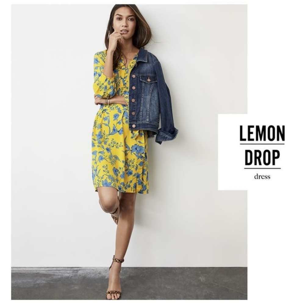 CAbi Lemon Drop Dress, #5794 XL Spring 2020